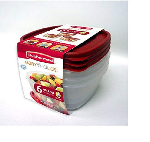 Rubbermaid 6 Piece Easy Find Lids Set