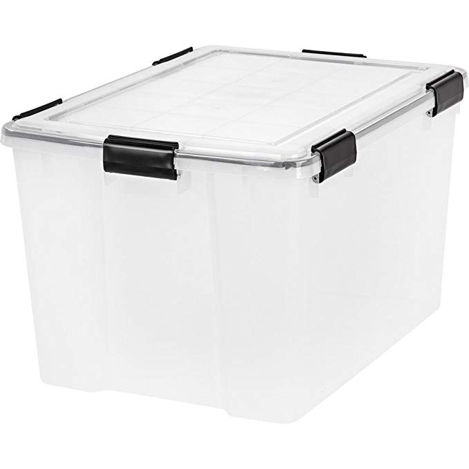 IRIS 74 Quart WEATHERTIGHT Storage Box Clear - 2 pack