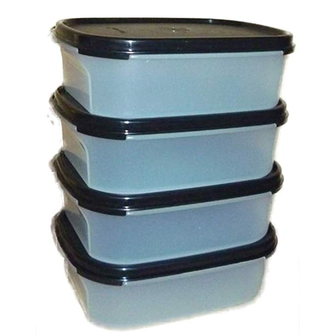 Tupperware ModularMates Mini Rectangular I (4) Black