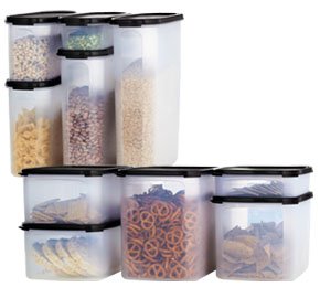 Tupperware Modular Mates Super Set - Black Seals