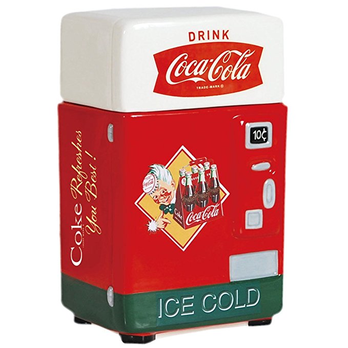 Westland Giftware Coca-Cola Vending Machine Canister, 8-Inch, Refreshes You Best