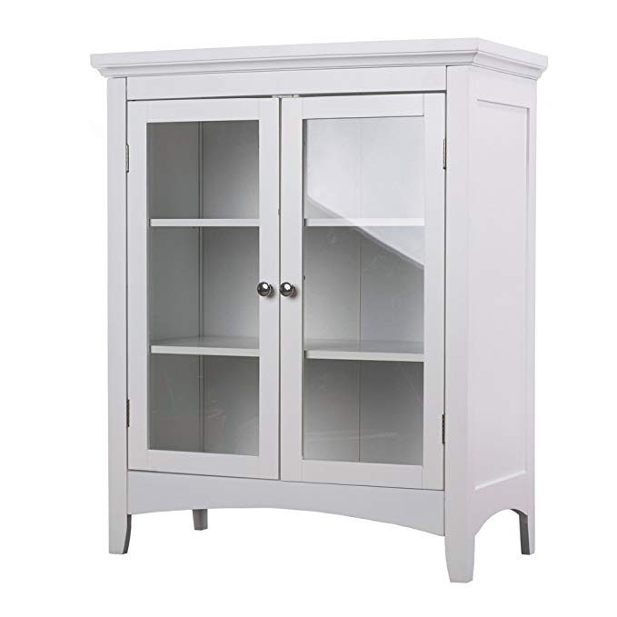 White Bathroom Cabinet Floor Home Fashions Double-door Bathroom Furniture Small Wall Cabinets Vanity for Bathroom