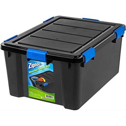 Ziploc Weather Shield Storage Box 60 Qt, Pack of 3