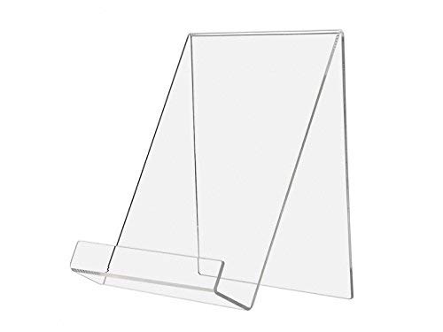 Fixture Displays Table Top Easel with 1 inch Pocket for 8.5 x 11 Literature - Clear Acrylic Qty 2