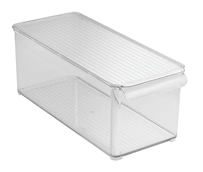 InterDesign Refrigerator and Freezer Storage Organizer Bin for Kitchen with Lid, 6