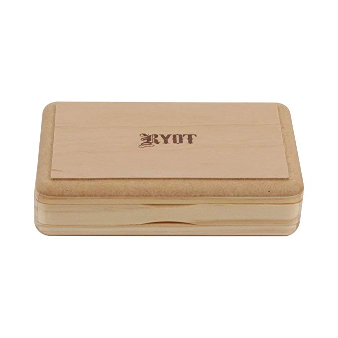 RYOT Solid Top Screen Box - Includes Microfilament Screen, Glass Base Tray, and Prep Card (Natural, 3 x 5