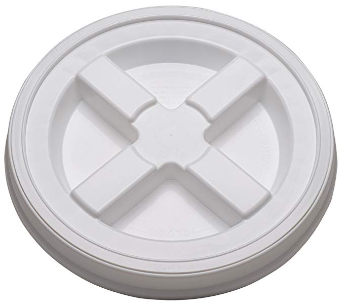 (5) Brand New White Gamma Seal Lids