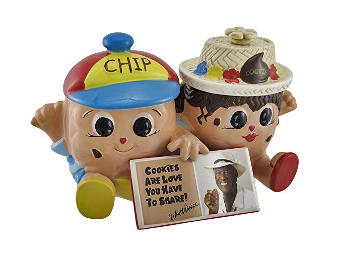 Famous Amos `Chip and Cookie` Collectible Double Cookie Jar