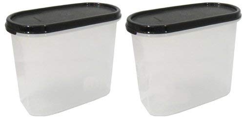 Tupperware Modular Mates Oval III 1.7L Black (2)