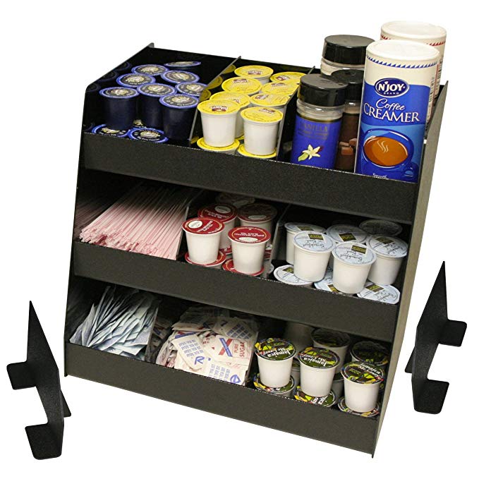 Coffee Condiment Organizer 11 Compartments, Now Comes with 8 Extra Tall Movable Dividers.