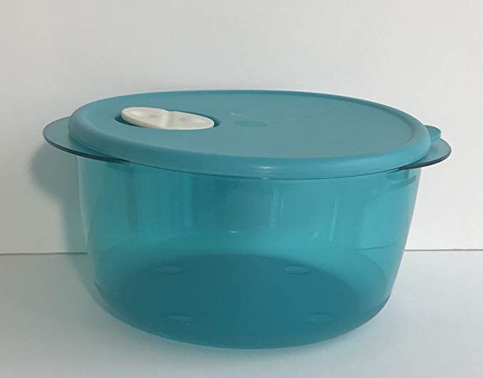 Tupperware Rock N Serve 8 1/2 Cup Microwave Bowl, Tourquiouse